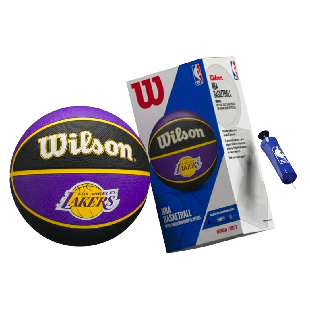 NBA Tribute basketball LA Lakers + box & pump