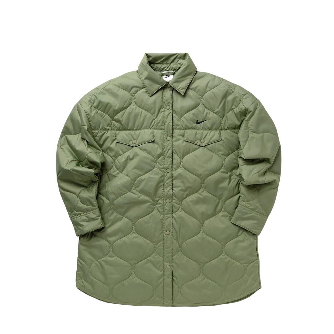 Nike W Quilted Trenchcoat Jacke Olive FB8732-386 Neu A-Ware