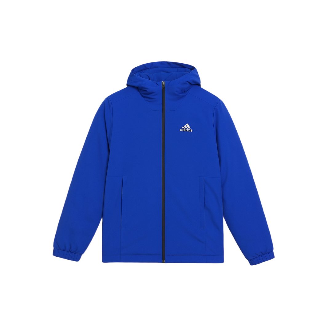 Adidas Winterjacke mit Kapuze blau