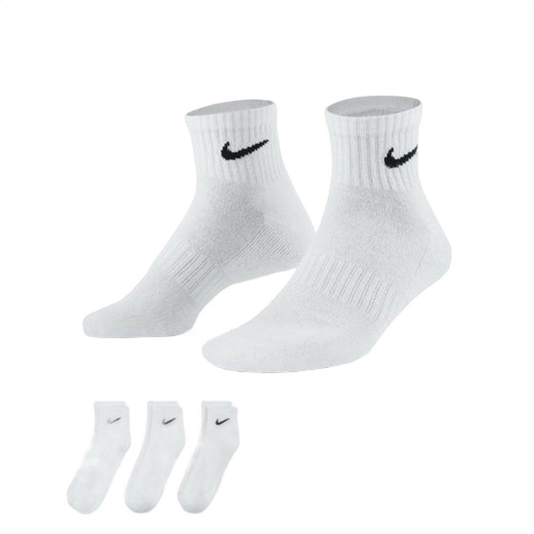 NIKE Everyday Cushion Crew Socks 3er Pack White SX7667-100 Gr. 46-50