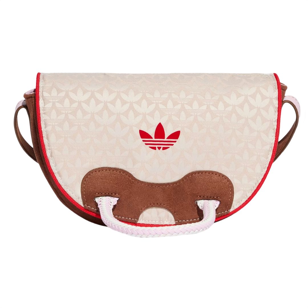 ADIDAS ORIGINALS Satchel Bag Premium Tasche Handtasche Jacquard IT7336 Taupe